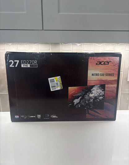 Acer Nitro ED270R 27" Curved FHD Monitor 180Hz 1ms AMD FreeSync Premium