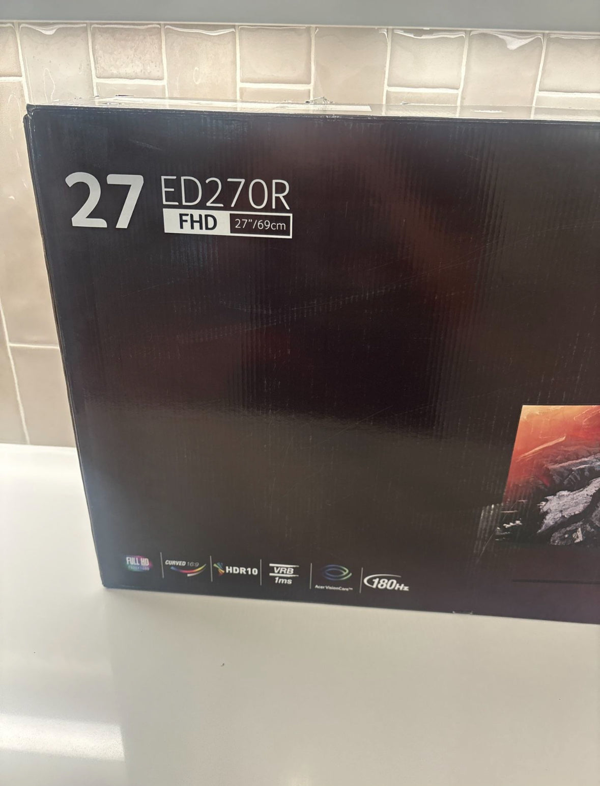 Acer Nitro ED270R 27" Curved FHD Monitor 180Hz 1ms AMD FreeSync Premium
