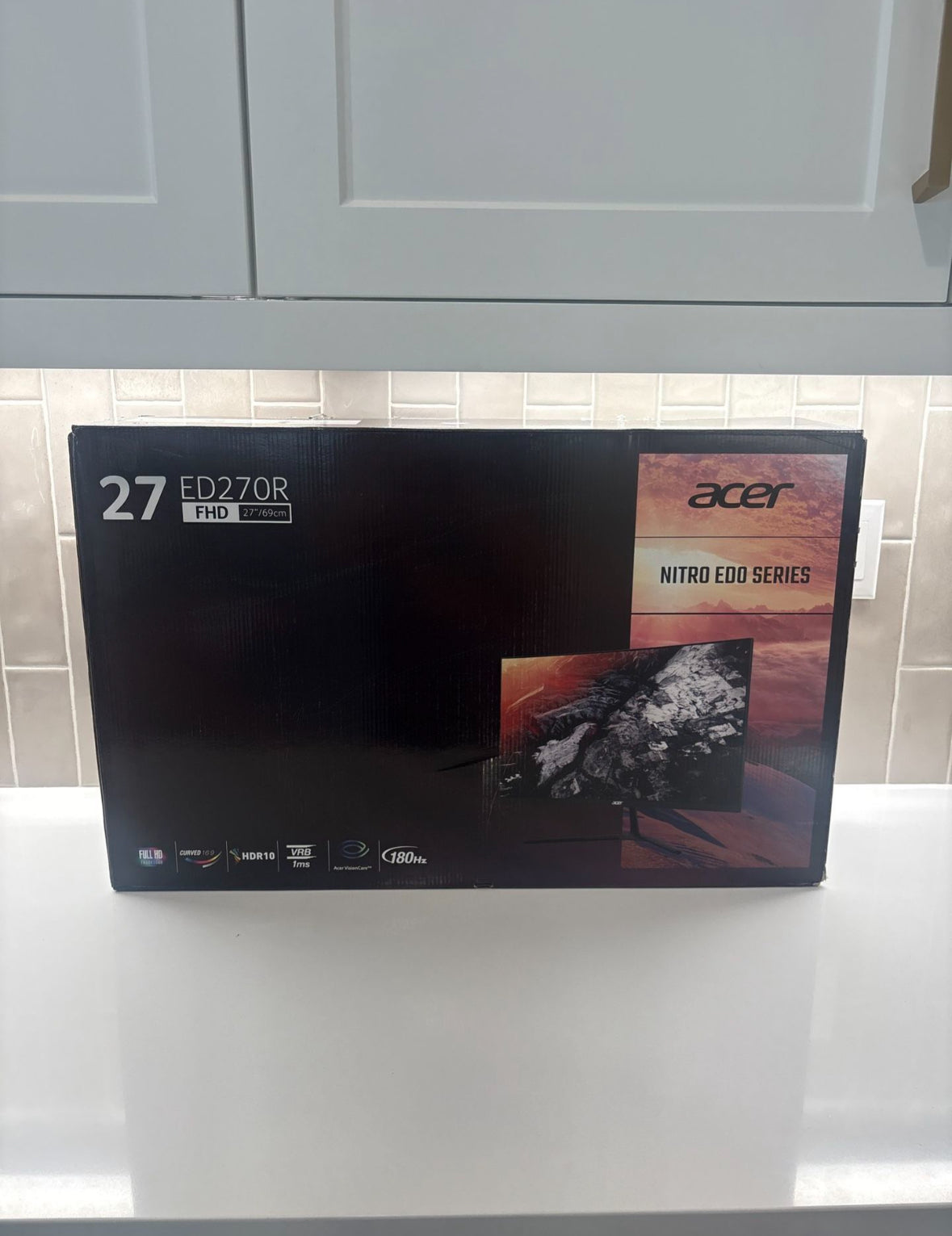 Acer Nitro ED270R 27" Curved FHD Monitor 180Hz 1ms AMD FreeSync Premium