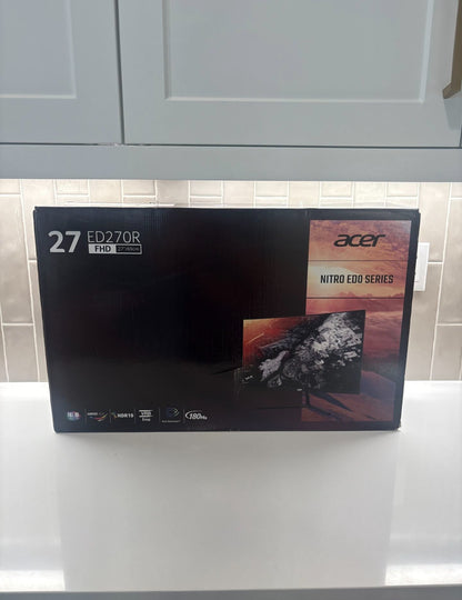 Acer Nitro ED270R 27" Curved FHD Monitor 180Hz 1ms AMD FreeSync Premium